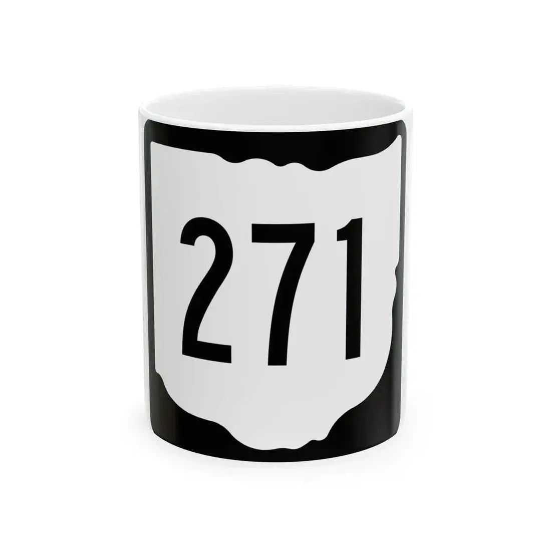 OH-271 1967 (Ohio) (Road Sign) White Coffee Mug 11oz - Go Mug Yourself
