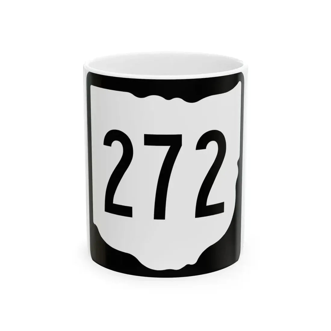 OH-272 1967 (Ohio) (Road Sign) White Coffee Mug 11oz - Go Mug Yourself