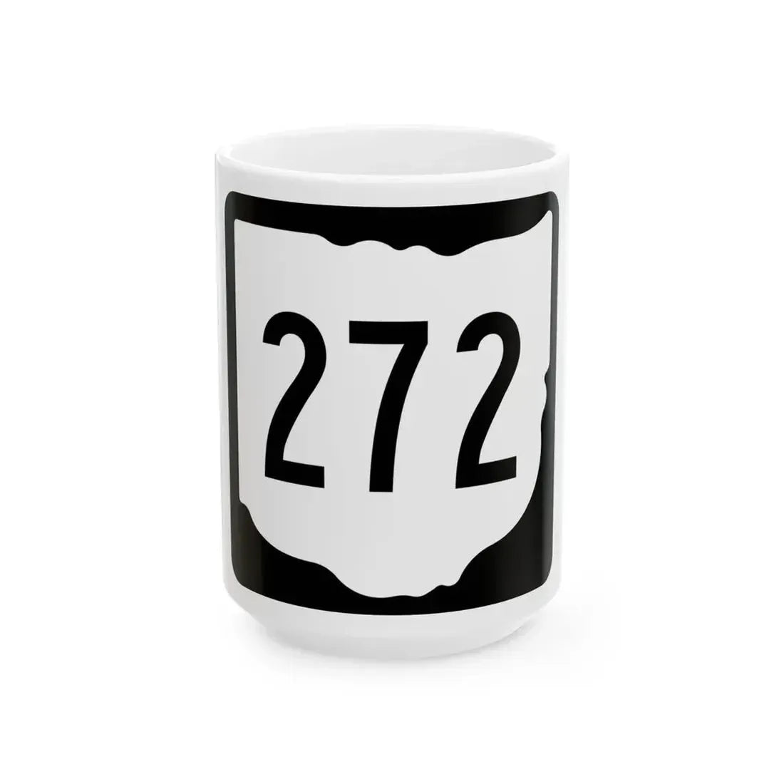 OH-272 1967 (Ohio) (Road Sign) White Coffee Mug 15oz - Go Mug Yourself