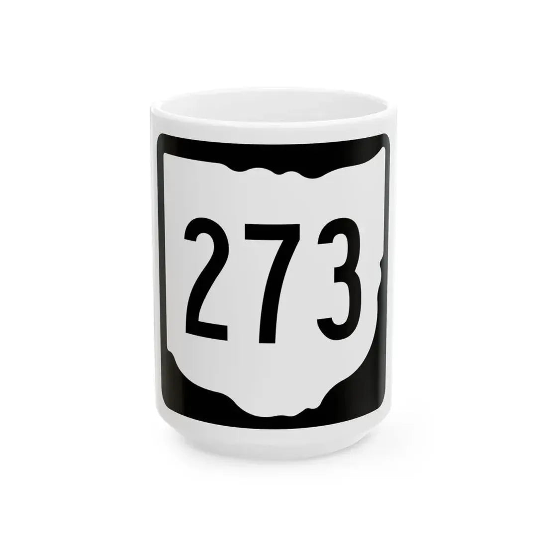 OH-273 1967 (Ohio) (Road Sign) White Coffee Mug 15oz - Go Mug Yourself