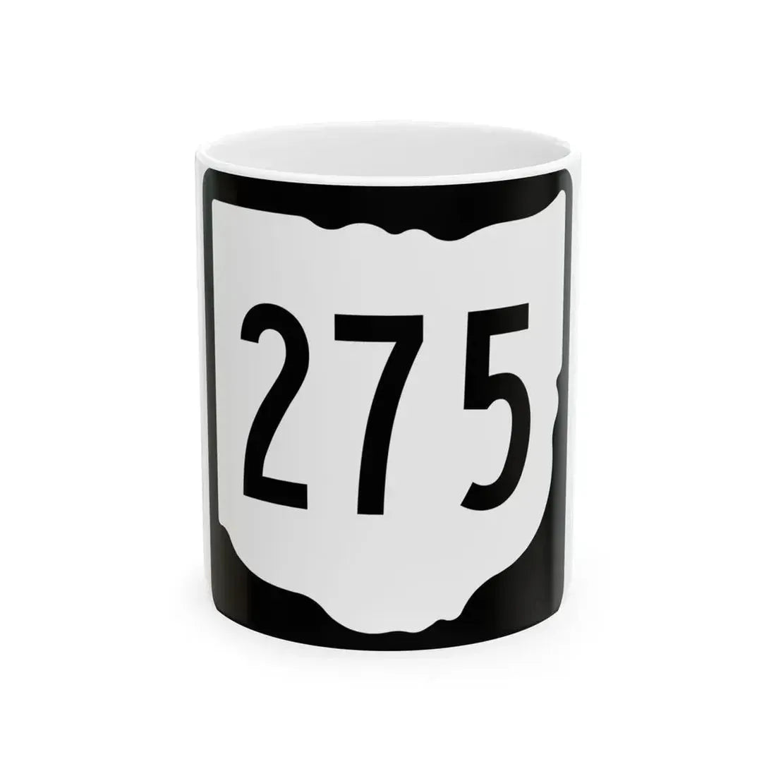 OH-275 1967 (Ohio) (Road Sign) White Coffee Mug 11oz - Go Mug Yourself