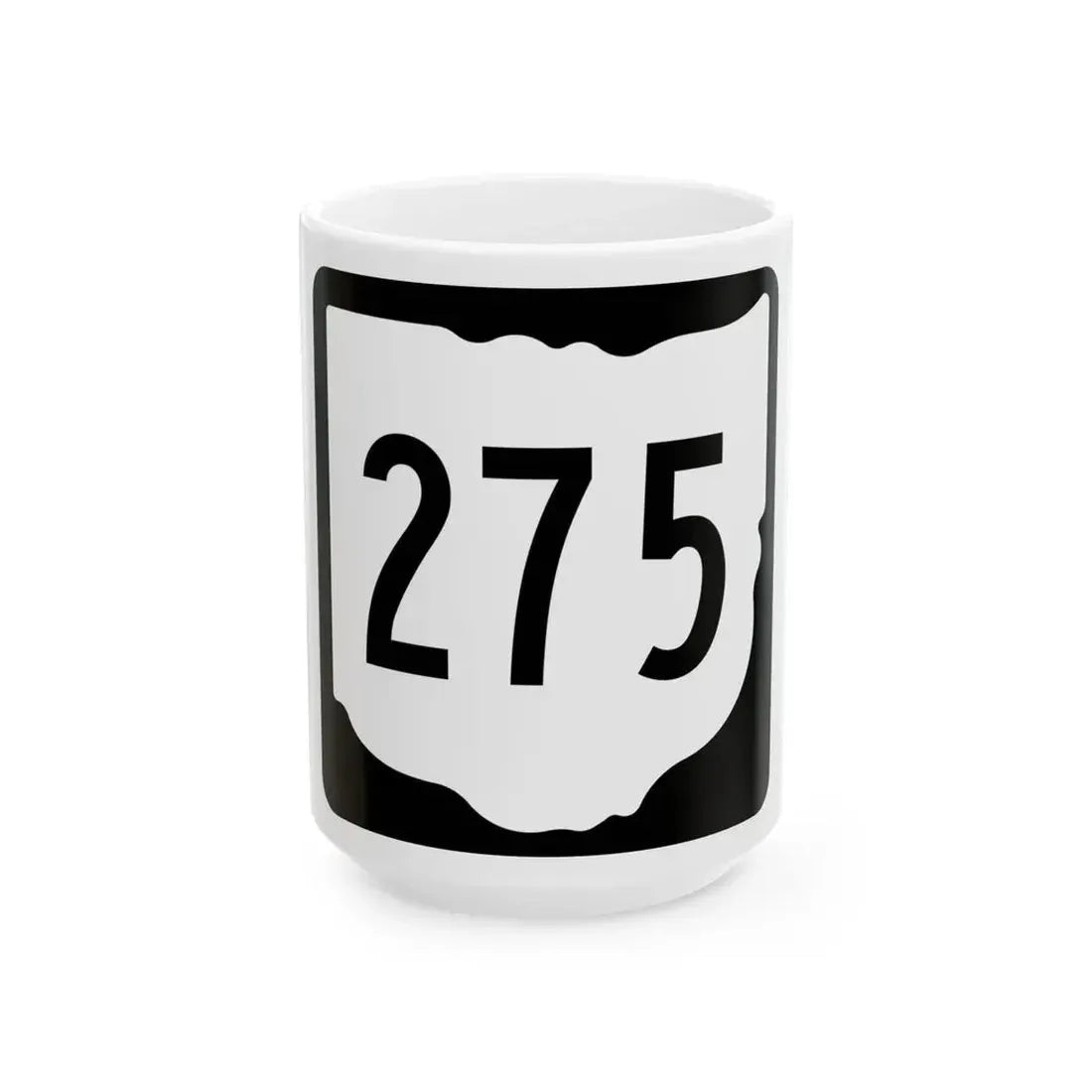 OH-275 1967 (Ohio) (Road Sign) White Coffee Mug 15oz - Go Mug Yourself