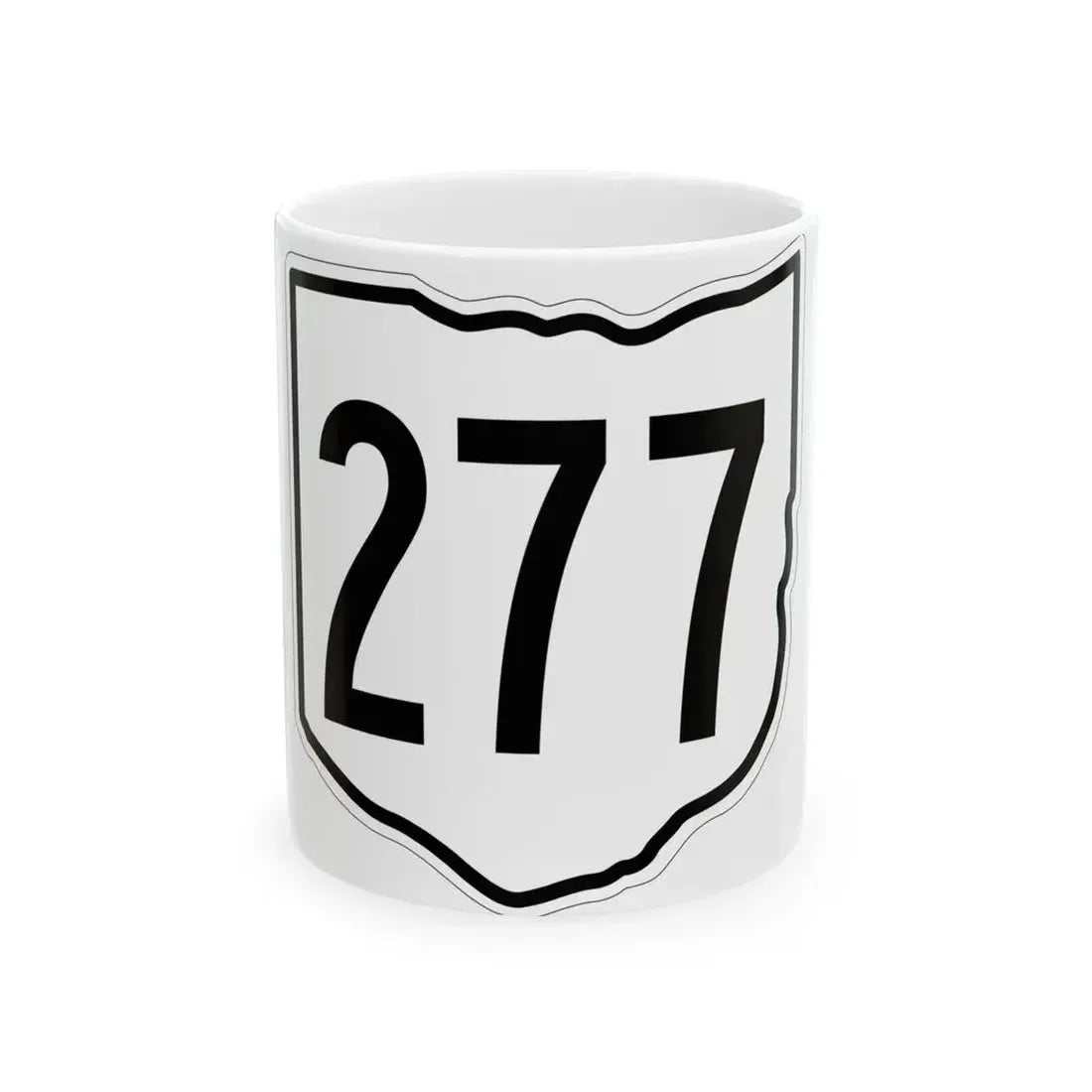 OH-277 1960 (Ohio) (Road Sign) White Coffee Mug 11oz - Go Mug Yourself