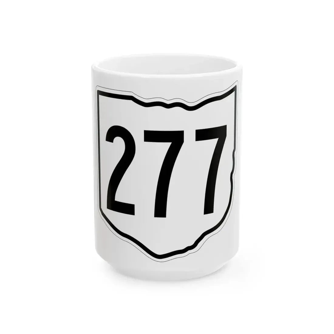 OH-277 1960 (Ohio) (Road Sign) White Coffee Mug 15oz - Go Mug Yourself