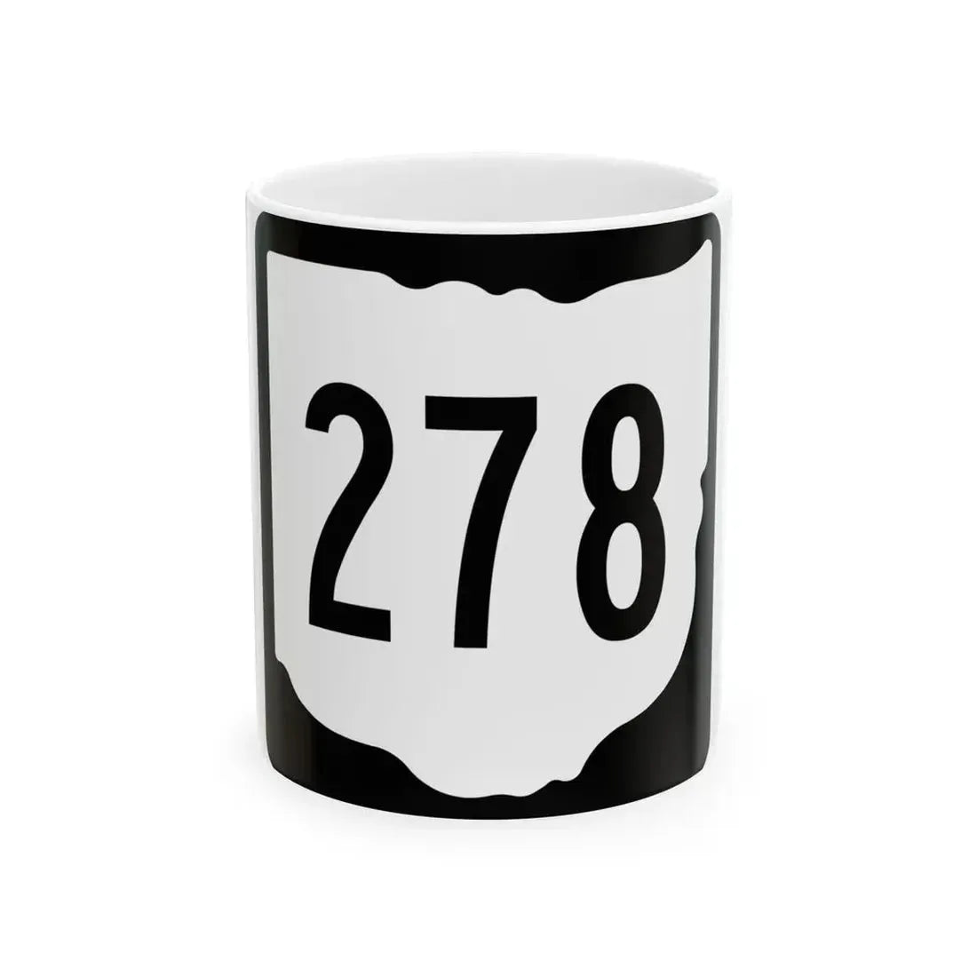 OH-278 1967 (Ohio) (Road Sign) White Coffee Mug 11oz - Go Mug Yourself
