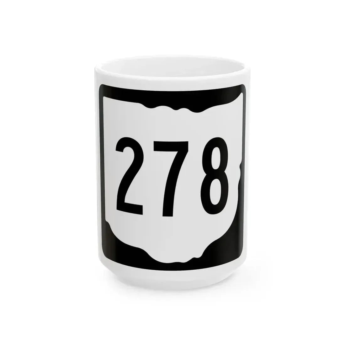 OH-278 1967 (Ohio) (Road Sign) White Coffee Mug 15oz - Go Mug Yourself