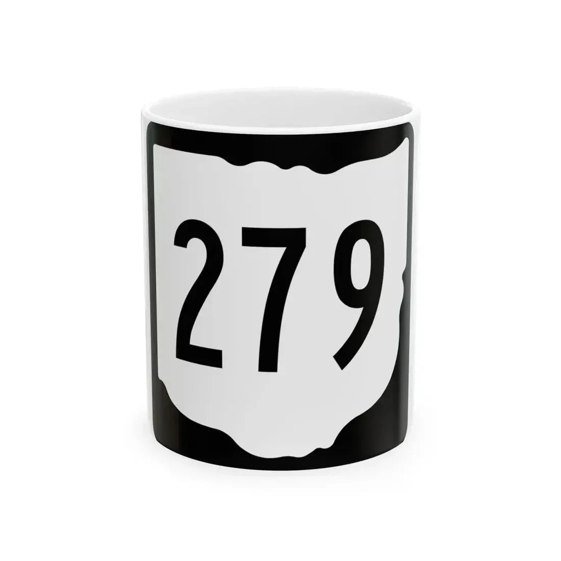 OH-279 1967 (Ohio) (Road Sign) White Coffee Mug 11oz - Go Mug Yourself