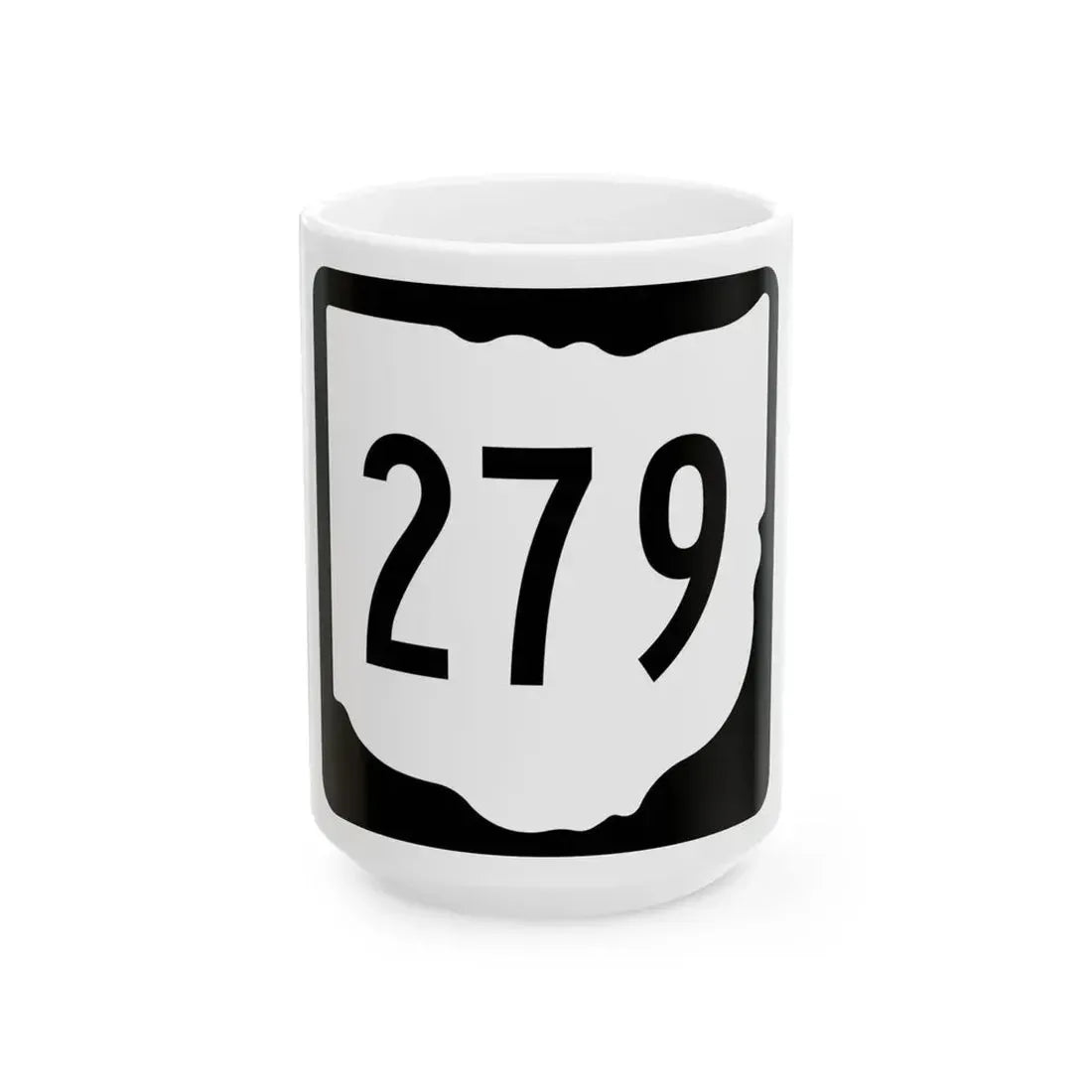 OH-279 1967 (Ohio) (Road Sign) White Coffee Mug 15oz - Go Mug Yourself