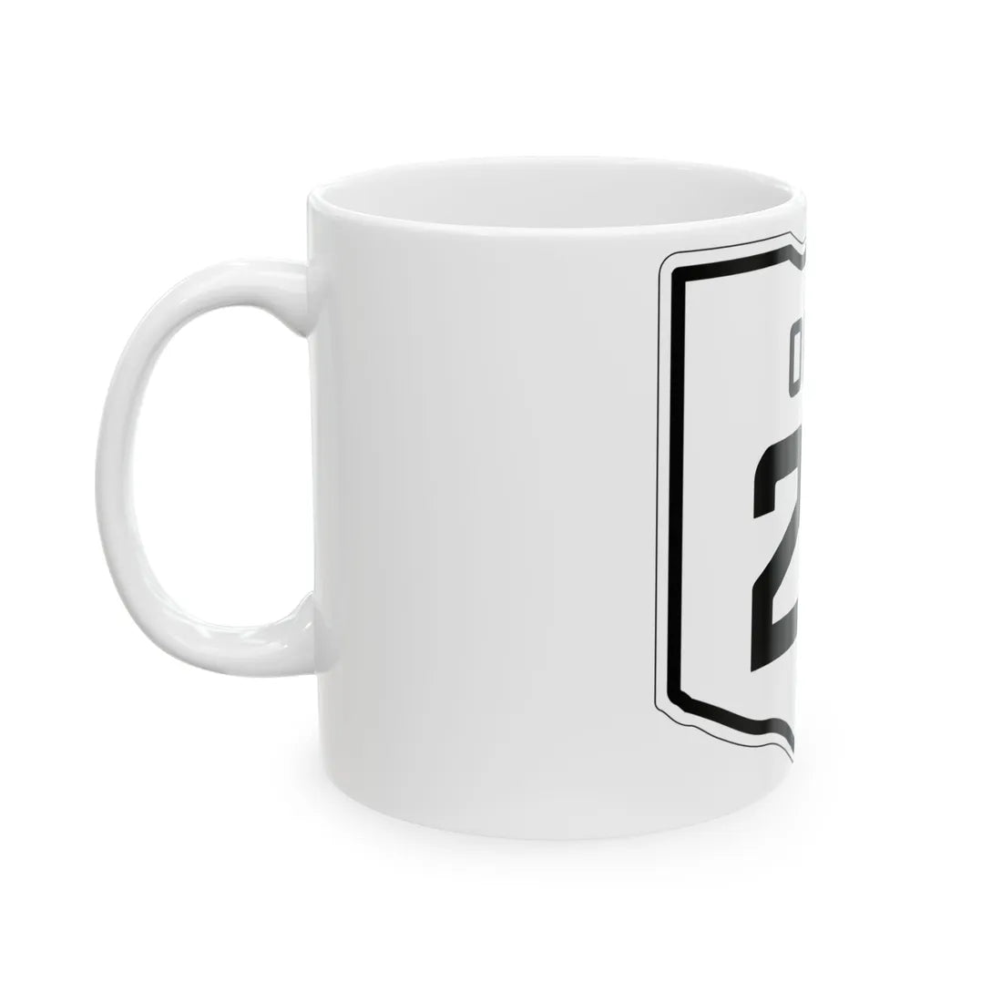 OH-28 1927 (Ohio) (Road Sign) White Coffee Mug - Go Mug Yourself