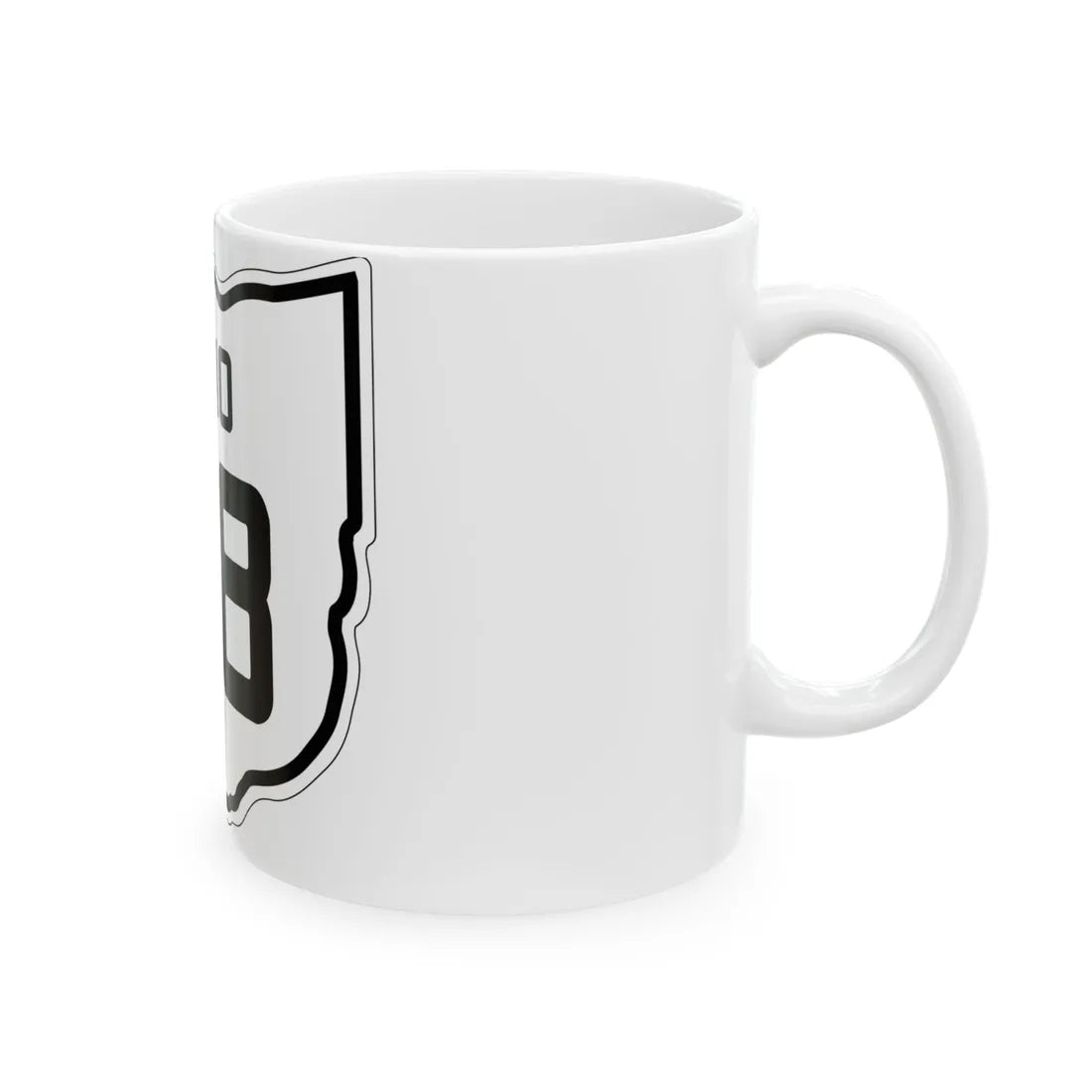 OH-28 1927 (Ohio) (Road Sign) White Coffee Mug - Go Mug Yourself