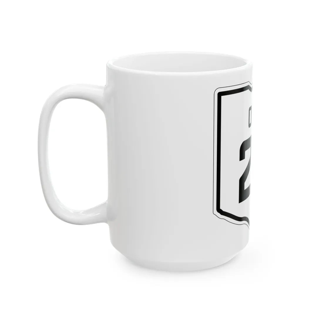 OH-28 1927 (Ohio) (Road Sign) White Coffee Mug - Go Mug Yourself