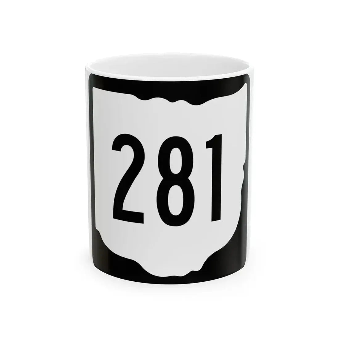 OH-281 1967 (Ohio) (Road Sign) White Coffee Mug 11oz - Go Mug Yourself