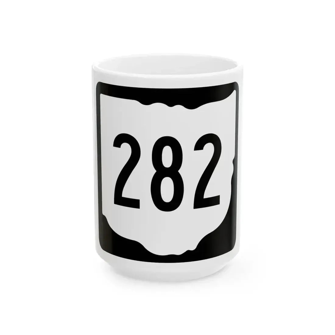 OH-282 1967 (Ohio) (Road Sign) White Coffee Mug 15oz - Go Mug Yourself