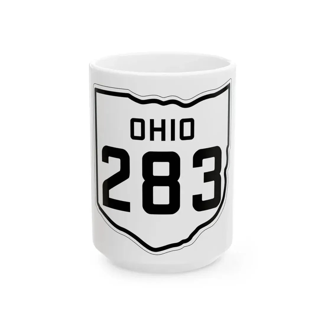 OH-283 1927 (Ohio) (Road Sign) White Coffee Mug 15oz - Go Mug Yourself