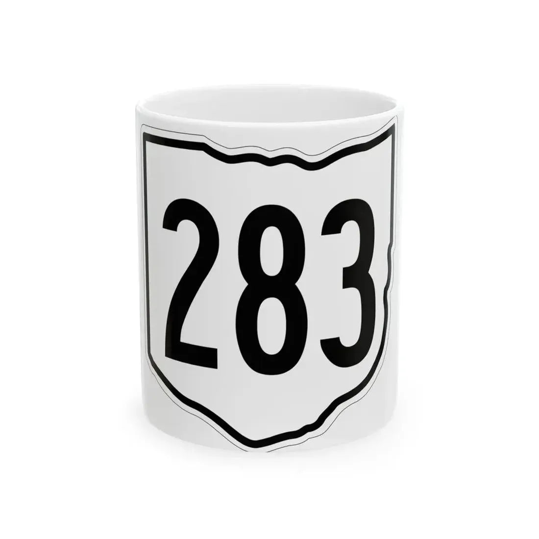 OH-283 1960 (Ohio) (Road Sign) White Coffee Mug 11oz - Go Mug Yourself