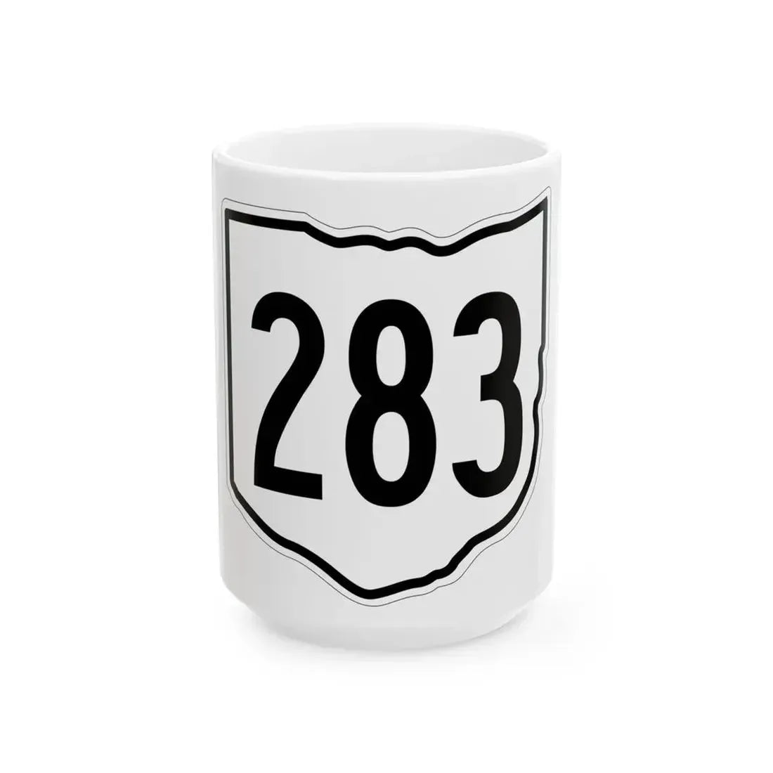 OH-283 1960 (Ohio) (Road Sign) White Coffee Mug 15oz - Go Mug Yourself