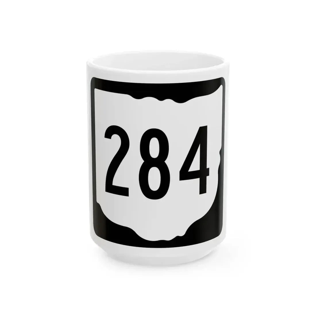 OH-284 1967 (Ohio) (Road Sign) White Coffee Mug 15oz - Go Mug Yourself