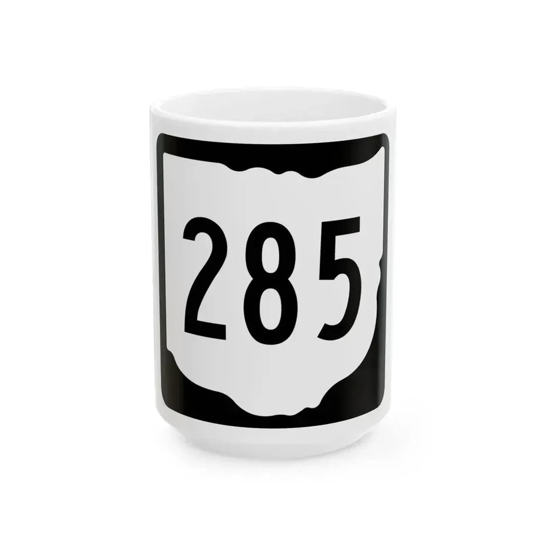 OH-285 1967 (Ohio) (Road Sign) White Coffee Mug 15oz - Go Mug Yourself