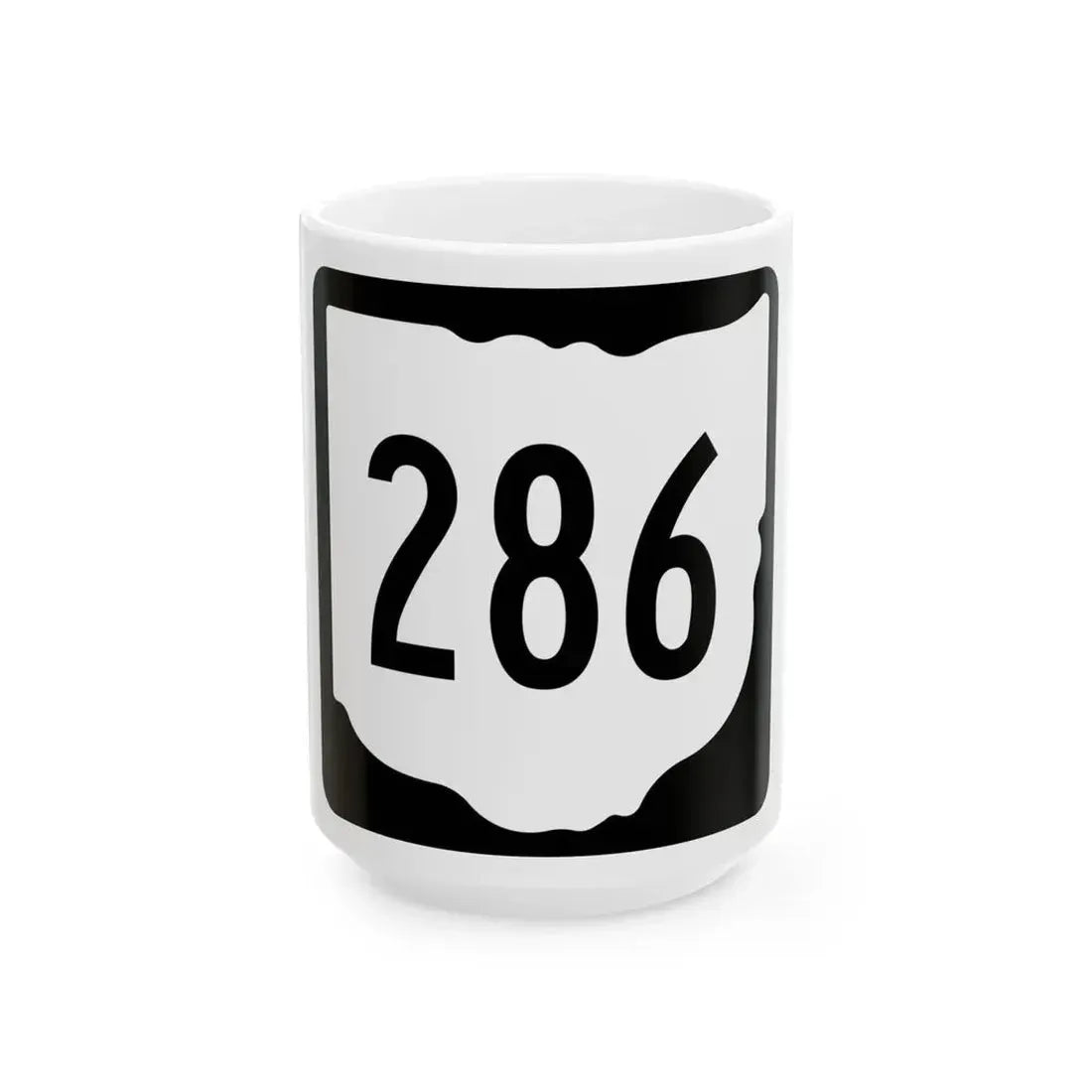 OH-286 1967 (Ohio) (Road Sign) White Coffee Mug 15oz - Go Mug Yourself