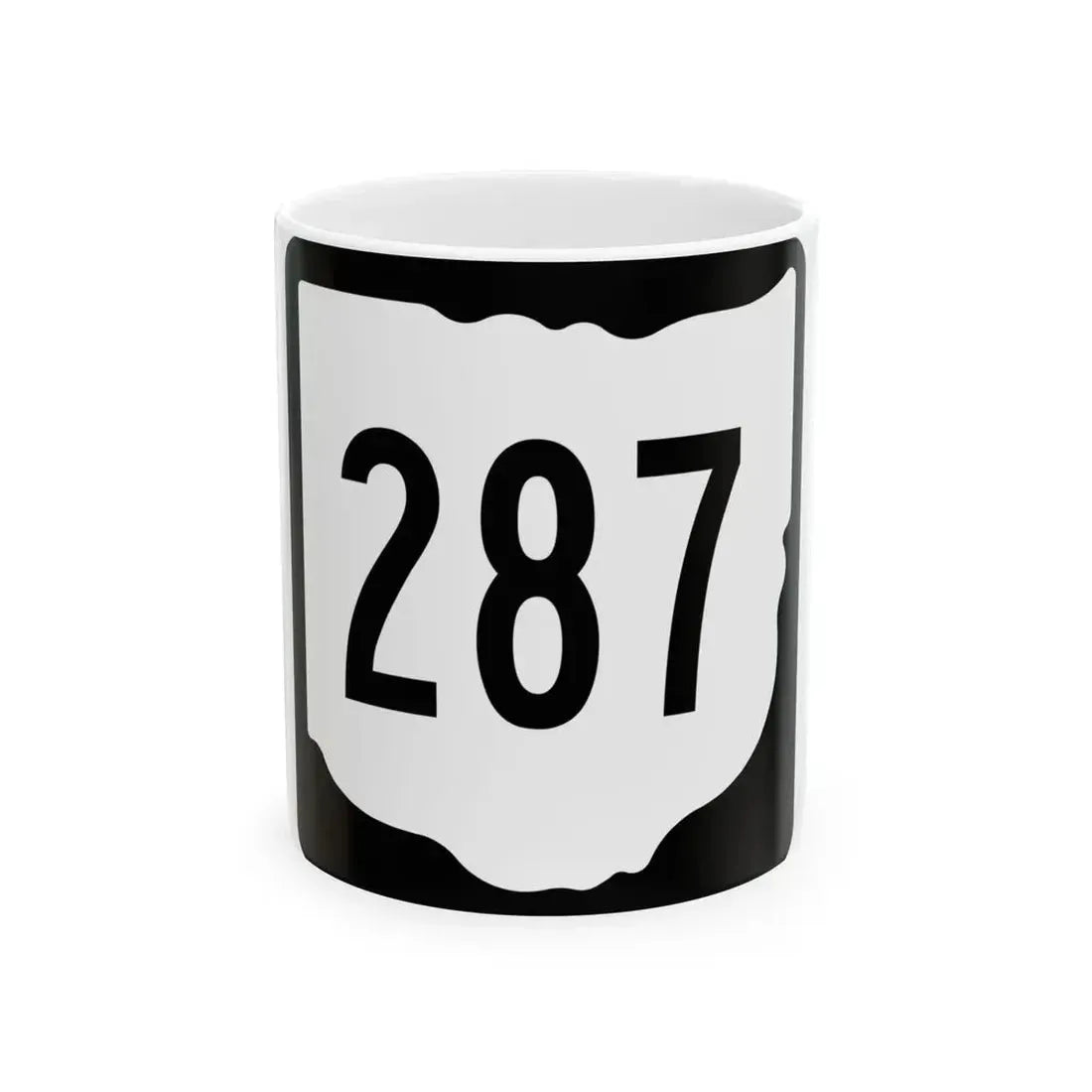 OH-287 1967 (Ohio) (Road Sign) White Coffee Mug 11oz - Go Mug Yourself