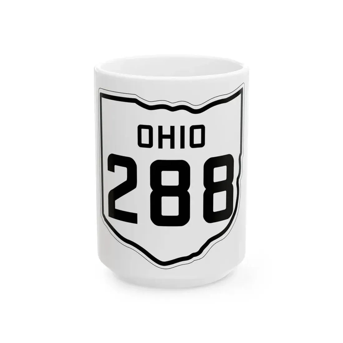 OH-288 1927 (Ohio) (Road Sign) White Coffee Mug 15oz - Go Mug Yourself