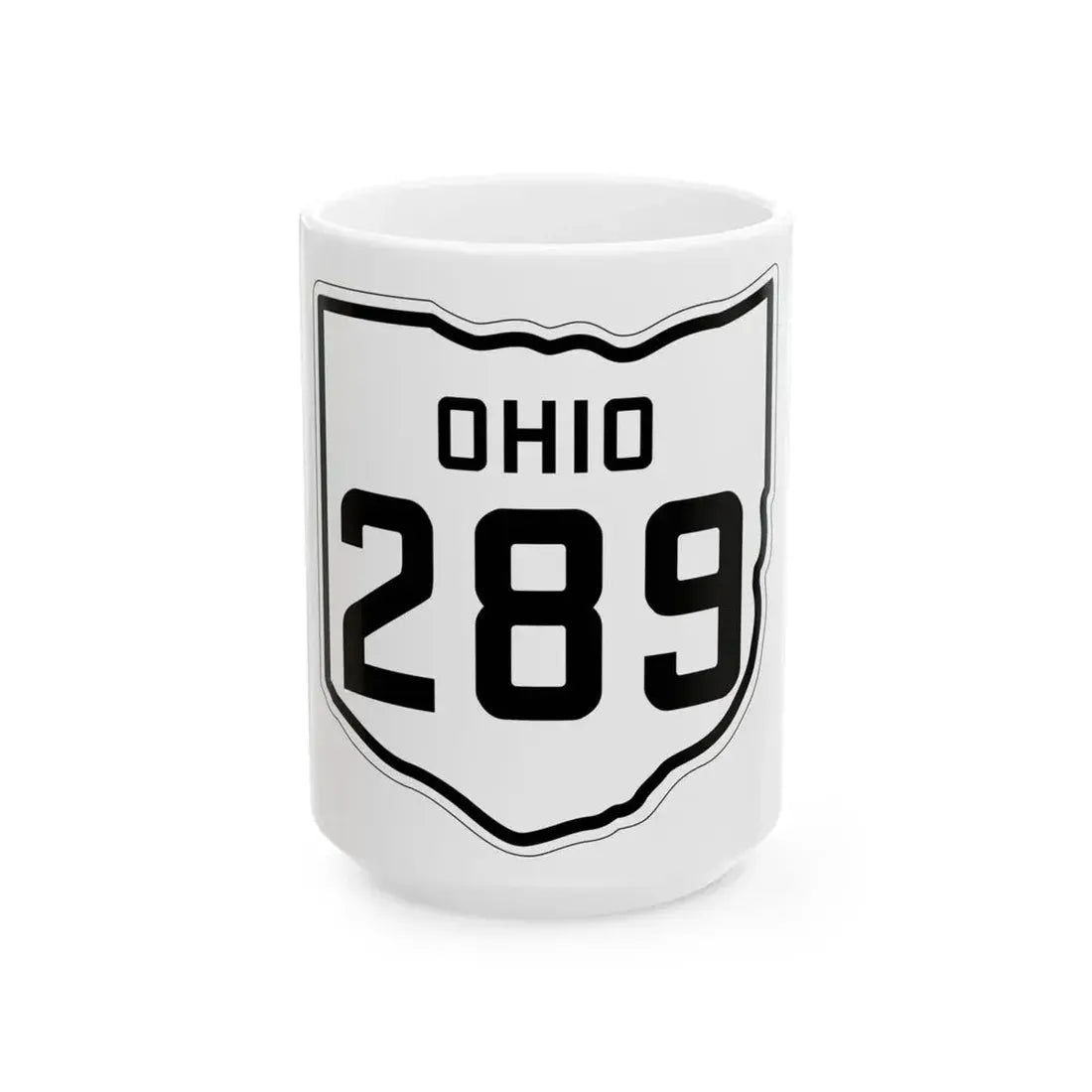 OH-289 1927 (Ohio) (Road Sign) White Coffee Mug 15oz - Go Mug Yourself