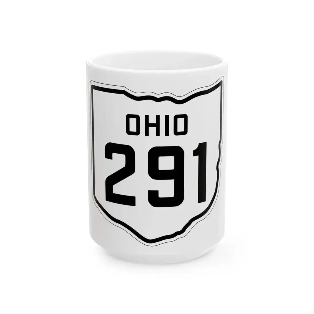 OH-291 1927 (Ohio) (Road Sign) White Coffee Mug 15oz - Go Mug Yourself