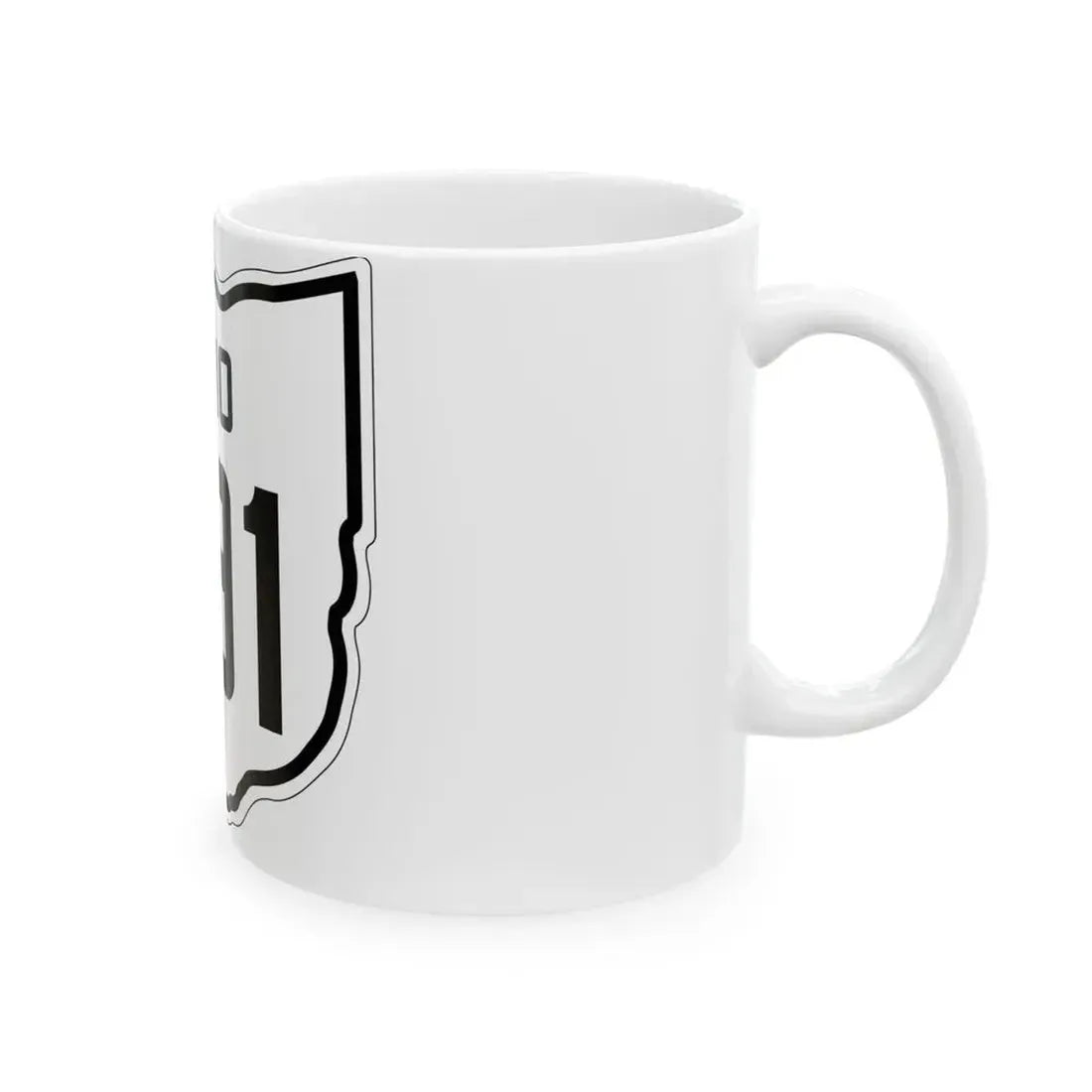 OH-291 1927 (Ohio) (Road Sign) White Coffee Mug - Go Mug Yourself