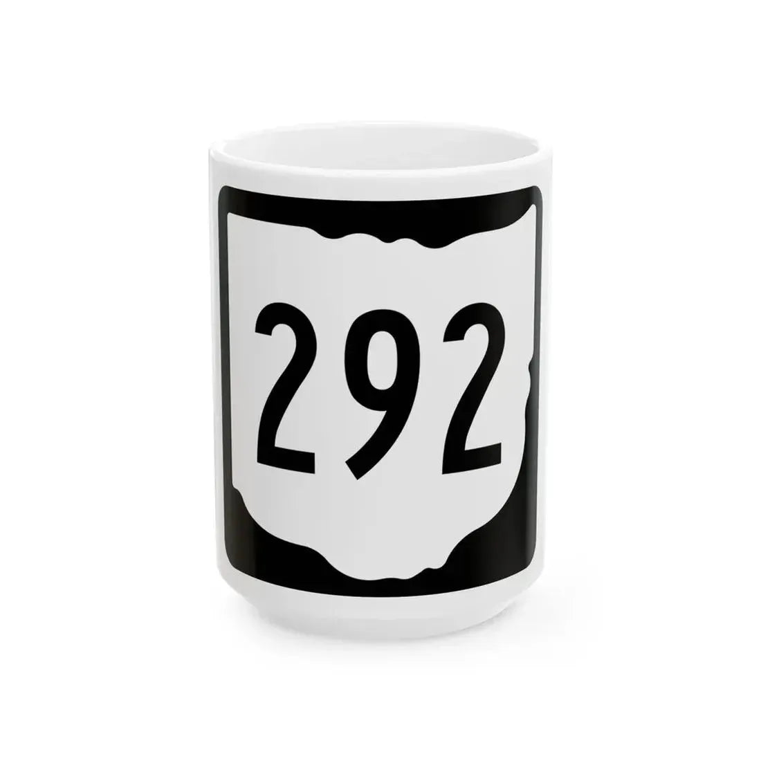 OH-292 1967 (Ohio) (Road Sign) White Coffee Mug 15oz - Go Mug Yourself