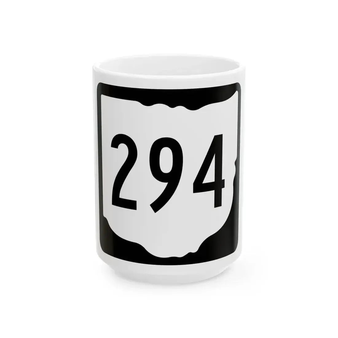 OH-294 1967 (Ohio) (Road Sign) White Coffee Mug 15oz - Go Mug Yourself