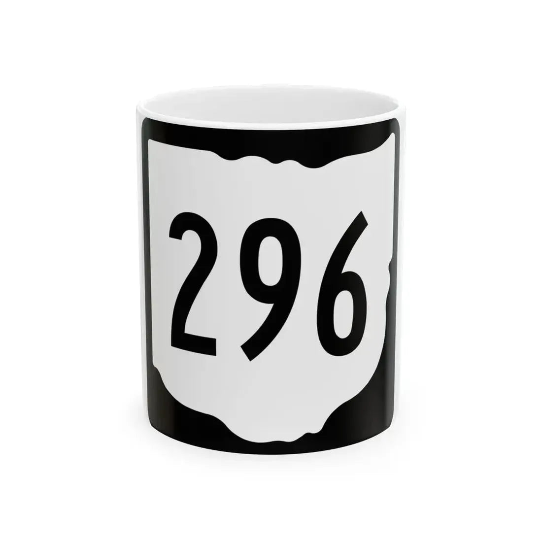 OH-296 1967 (Ohio) (Road Sign) White Coffee Mug 11oz - Go Mug Yourself