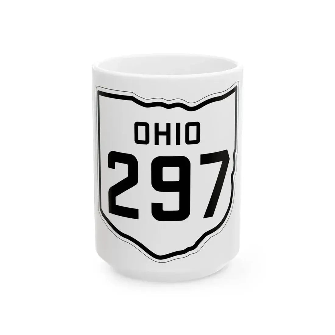 OH-297 1927 (Ohio) (Road Sign) White Coffee Mug 15oz - Go Mug Yourself