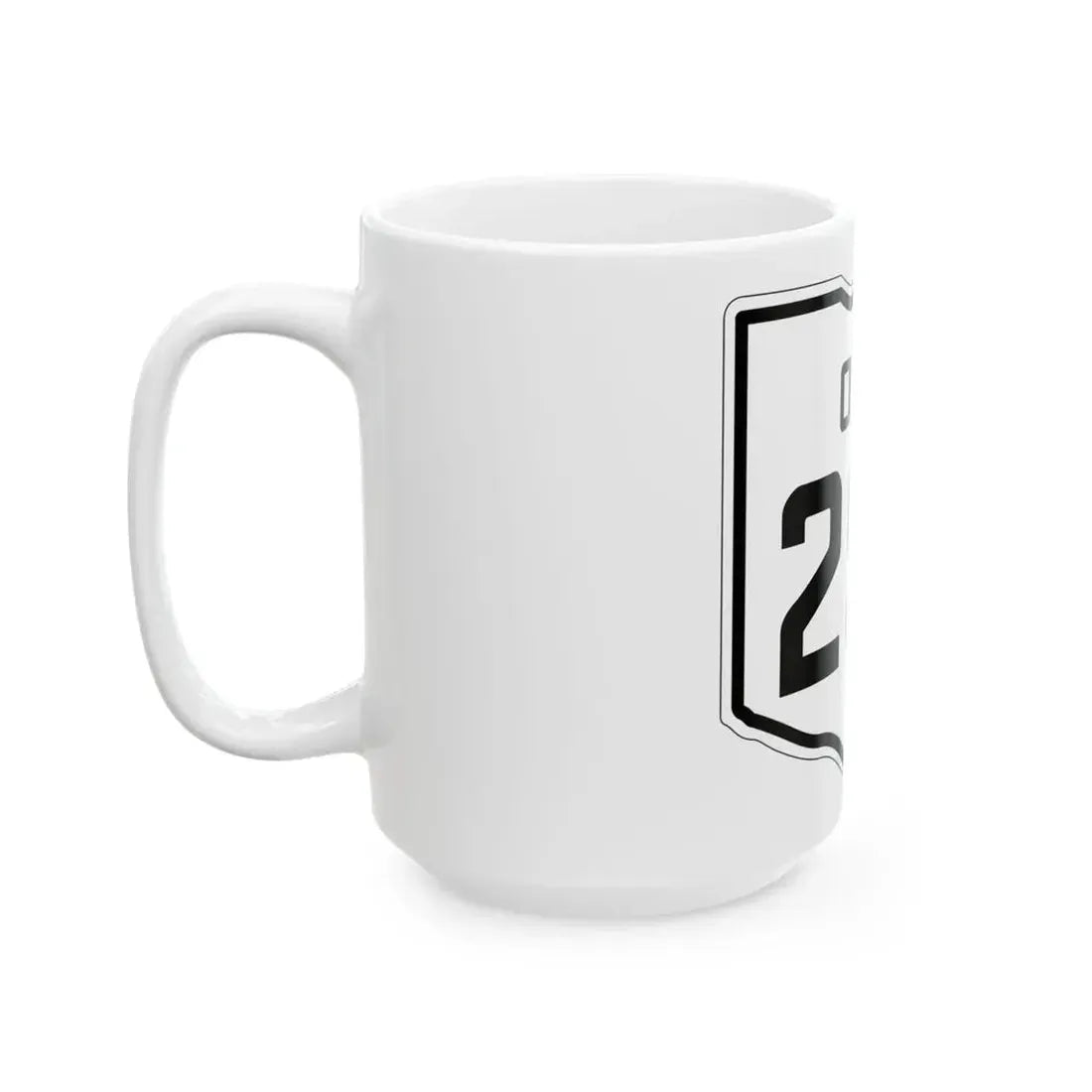 OH-297 1927 (Ohio) (Road Sign) White Coffee Mug - Go Mug Yourself