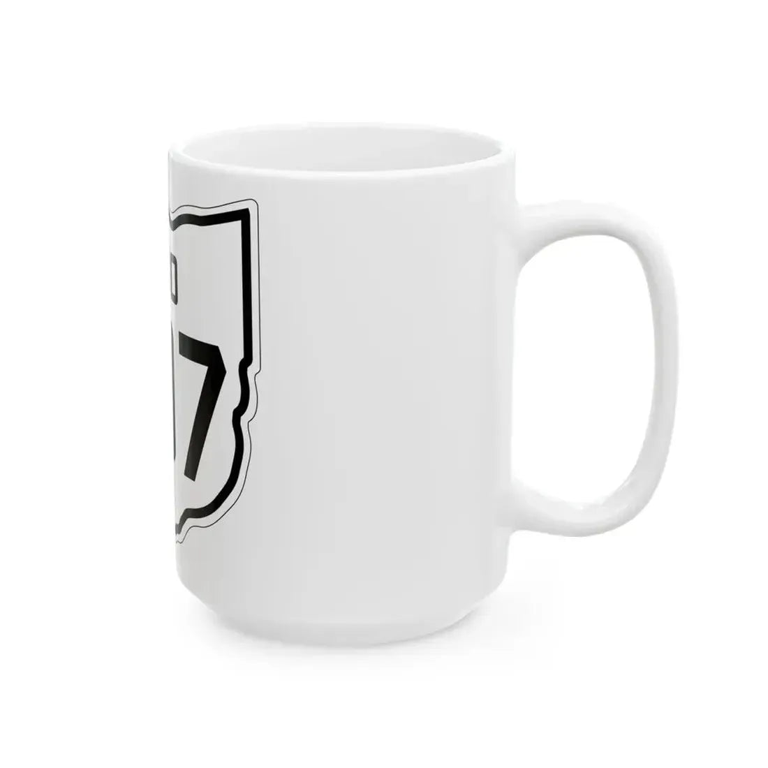 OH-297 1927 (Ohio) (Road Sign) White Coffee Mug - Go Mug Yourself