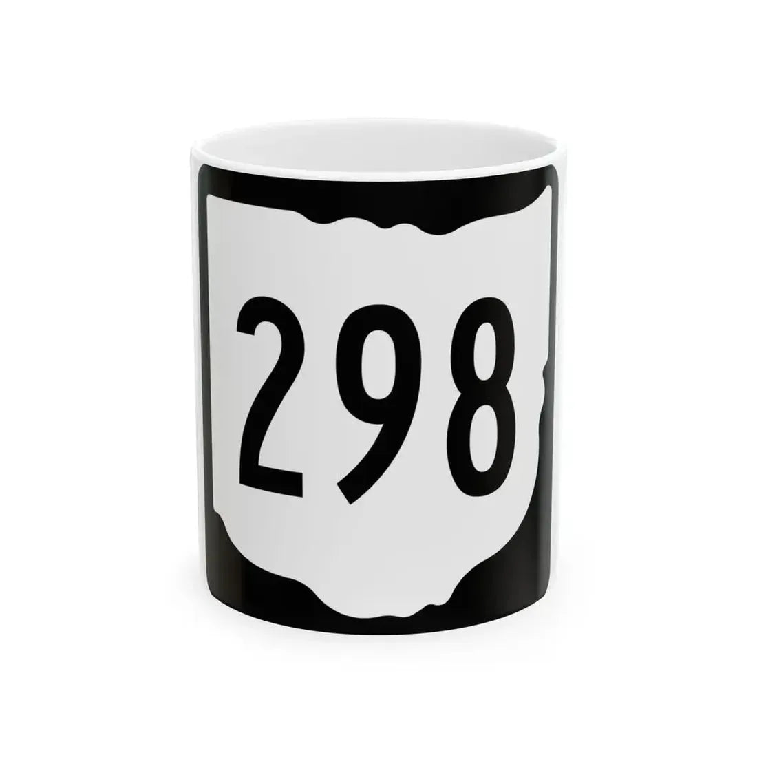 OH-298 1967 (Ohio) (Road Sign) White Coffee Mug 11oz - Go Mug Yourself