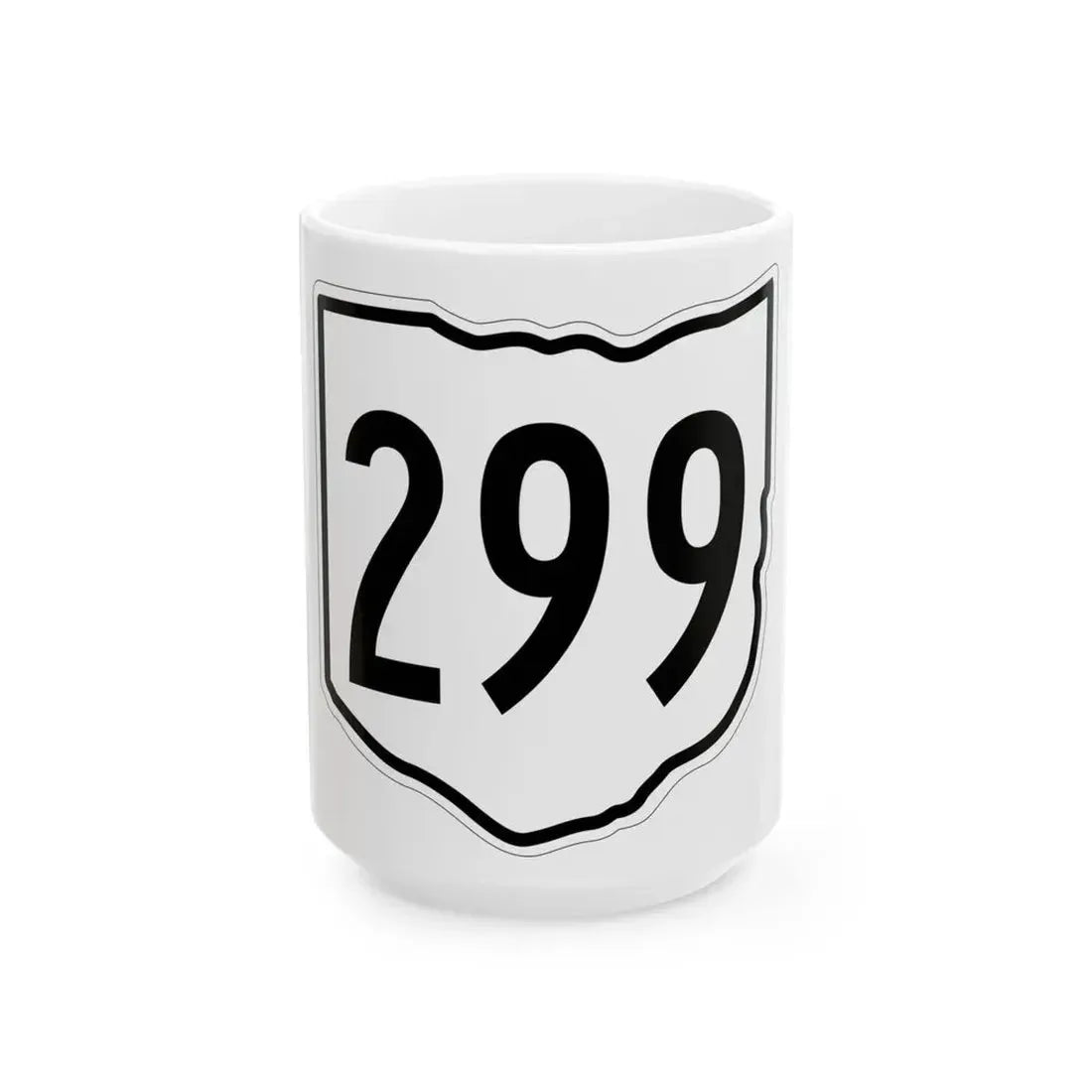 OH-299 1960 (Ohio) (Road Sign) White Coffee Mug 15oz - Go Mug Yourself