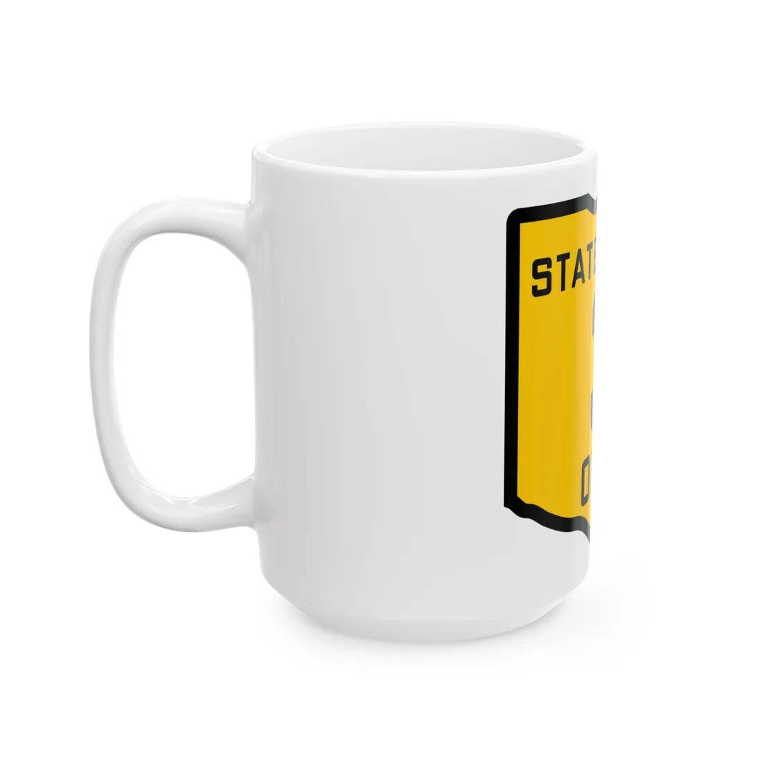 OH-3 1920 (Ohio) (Road Sign) White Coffee Mug - Go Mug Yourself