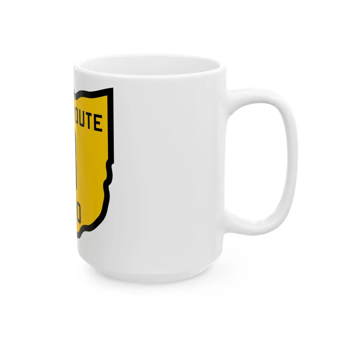 OH-3 1920 (Ohio) (Road Sign) White Coffee Mug - Go Mug Yourself