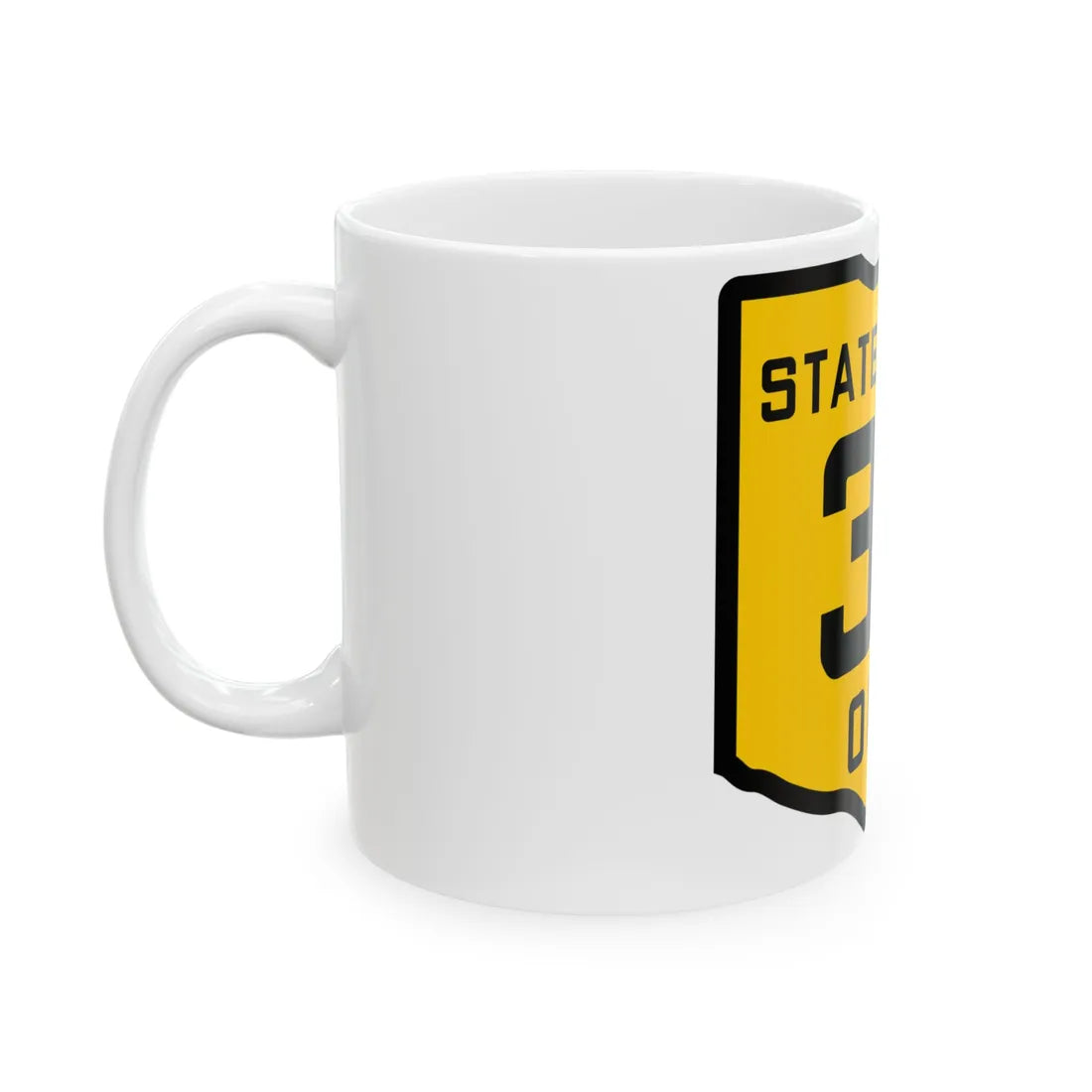 OH-30 1920 (Ohio) (Road Sign) White Coffee Mug - Go Mug Yourself