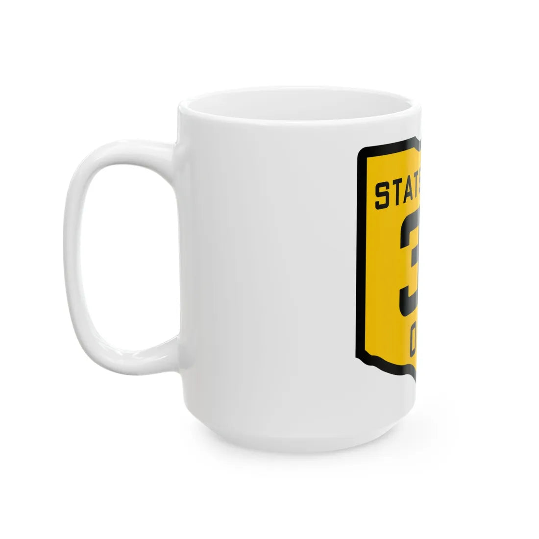 OH-30 1920 (Ohio) (Road Sign) White Coffee Mug - Go Mug Yourself