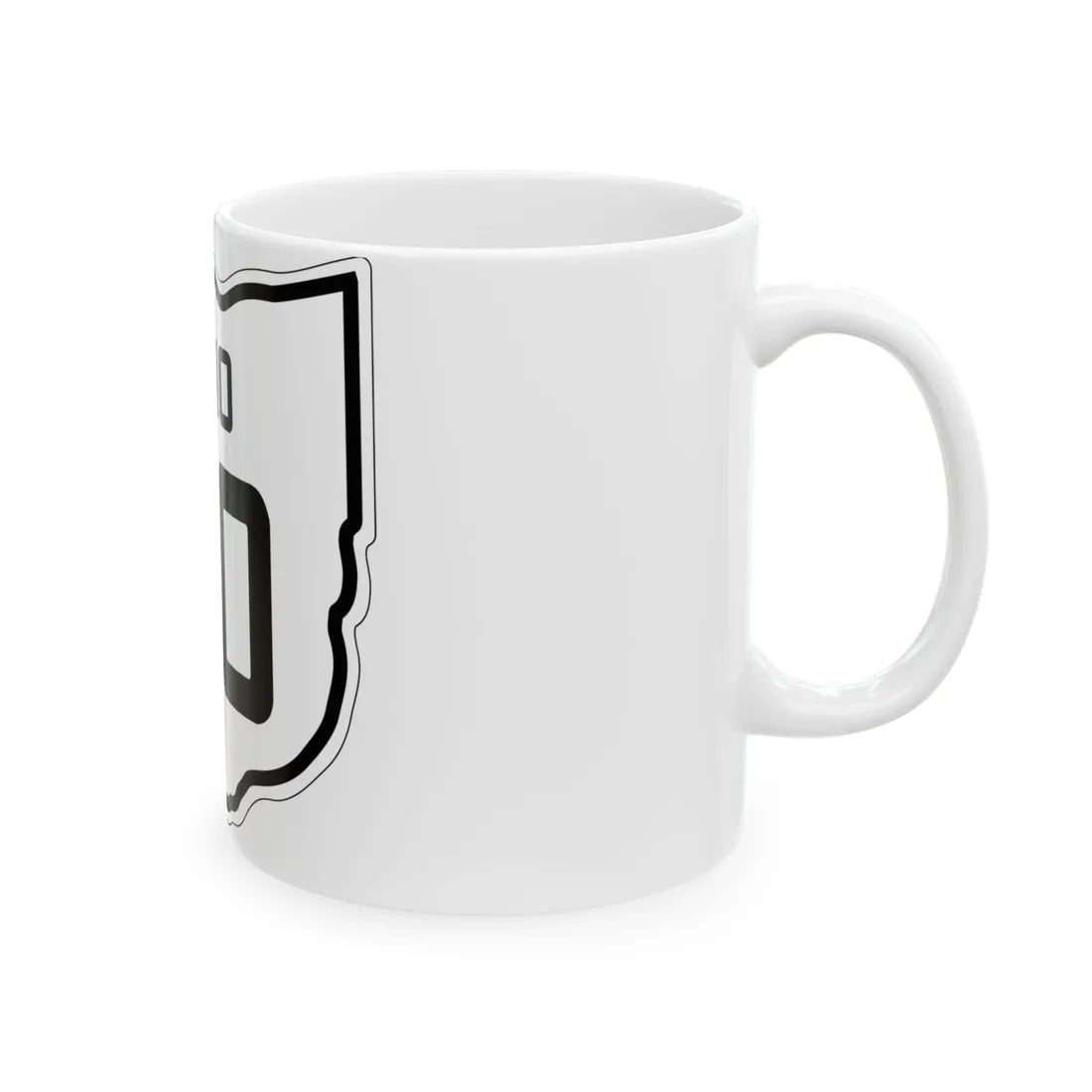 OH-30 1927 (Ohio) (Road Sign) White Coffee Mug - Go Mug Yourself