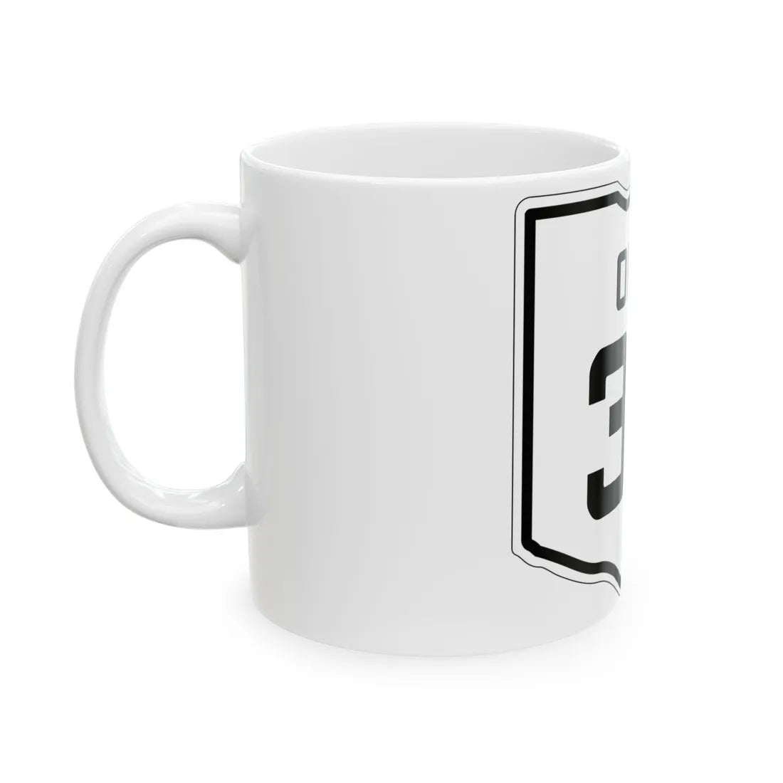 OH-32 1927 (Ohio) (Road Sign) White Coffee Mug - Go Mug Yourself
