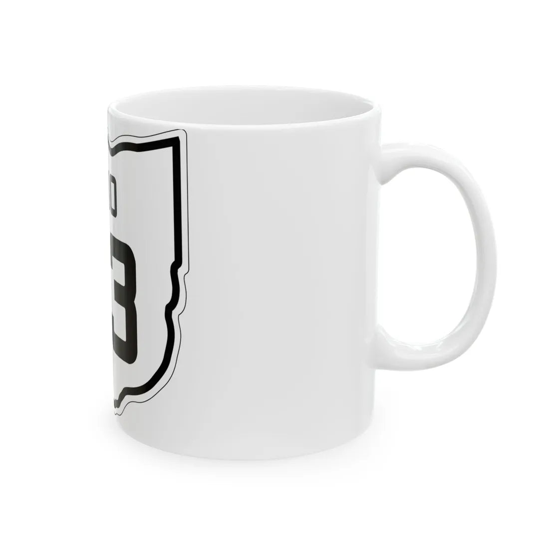 OH-33 1927 (Ohio) (Road Sign) White Coffee Mug - Go Mug Yourself
