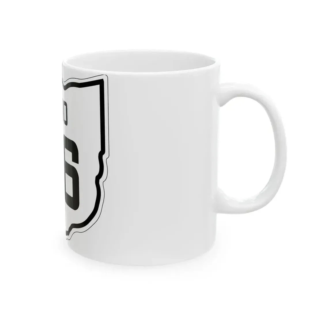 OH-36 1927 (Ohio) (Road Sign) White Coffee Mug - Go Mug Yourself