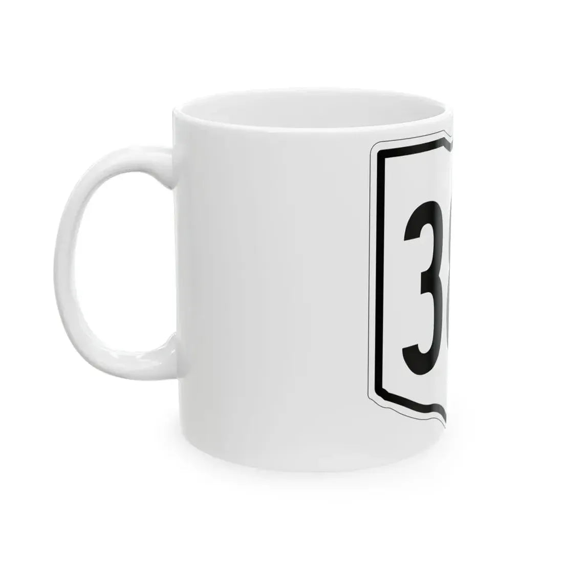 OH-387 1960 (Ohio) (Road Sign) White Coffee Mug - Go Mug Yourself
