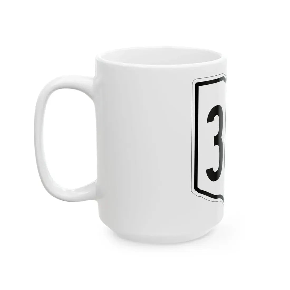 OH-387 1960 (Ohio) (Road Sign) White Coffee Mug - Go Mug Yourself