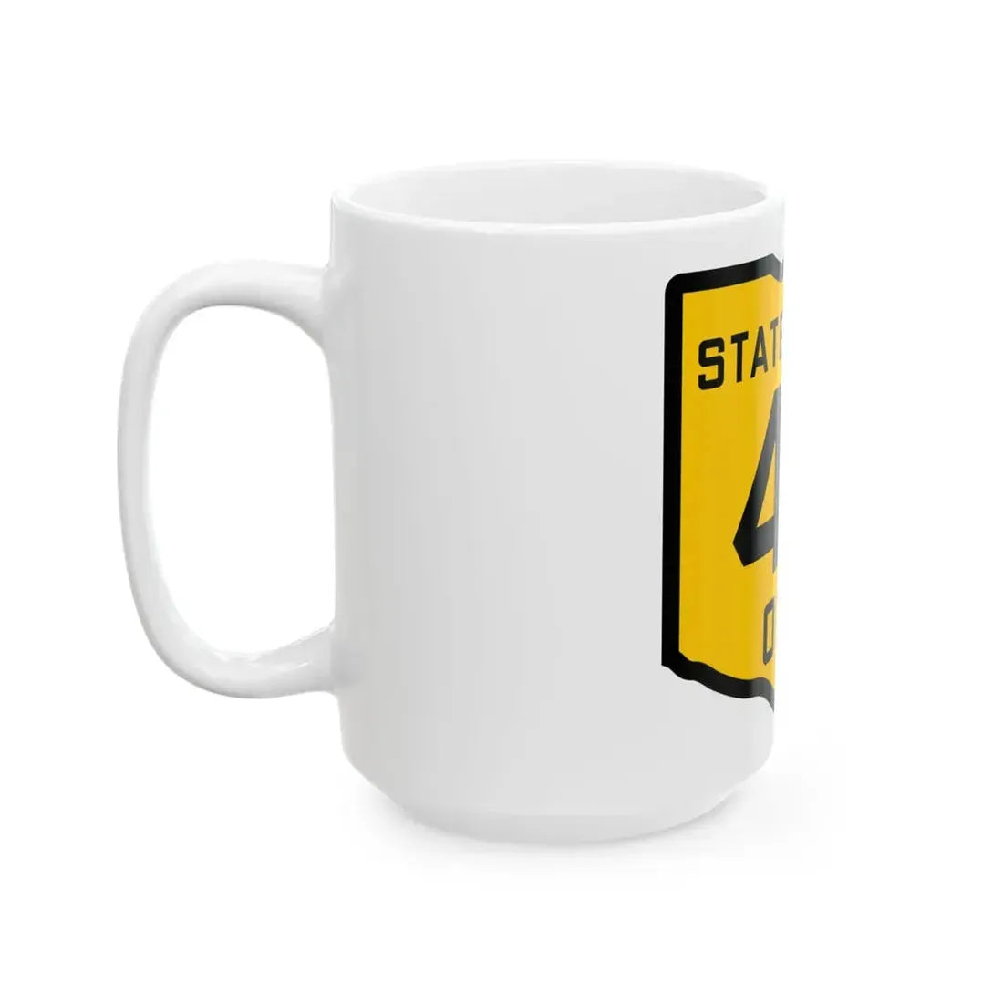 OH-40 1920 (Ohio) (Road Sign) White Coffee Mug - Go Mug Yourself