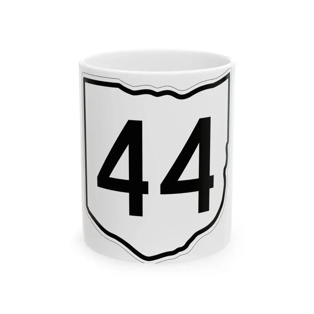 OH-44 1960 (Ohio) (Road Sign) White Coffee Mug 11oz - Go Mug Yourself