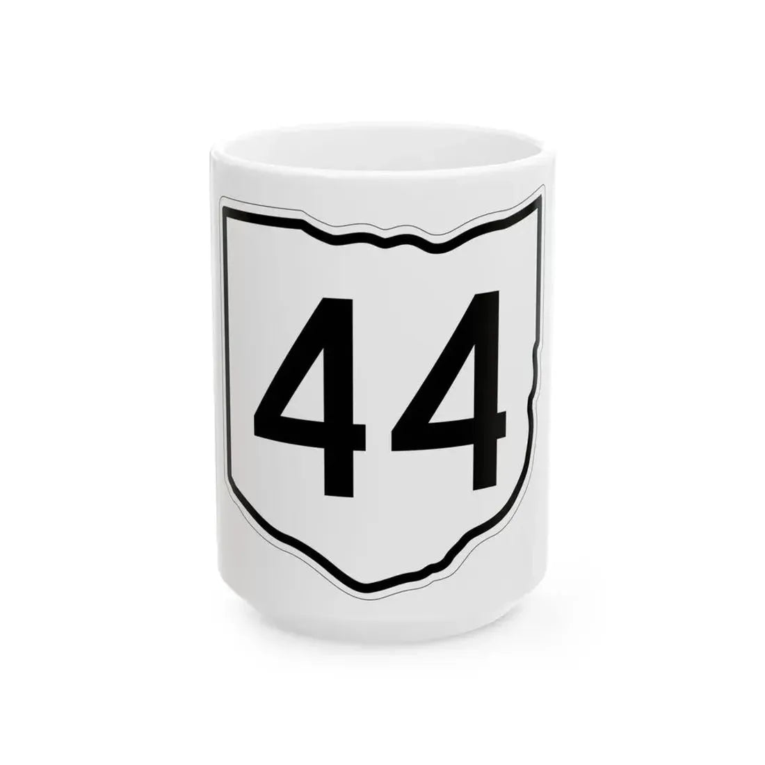OH-44 1960 (Ohio) (Road Sign) White Coffee Mug 15oz - Go Mug Yourself
