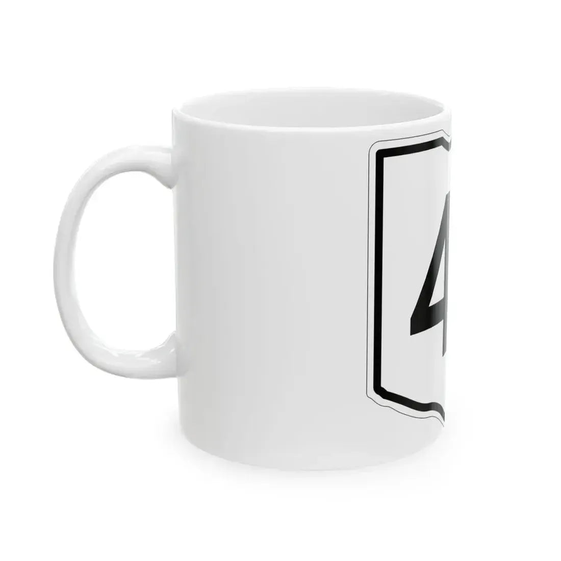 OH-44 1960 (Ohio) (Road Sign) White Coffee Mug - Go Mug Yourself